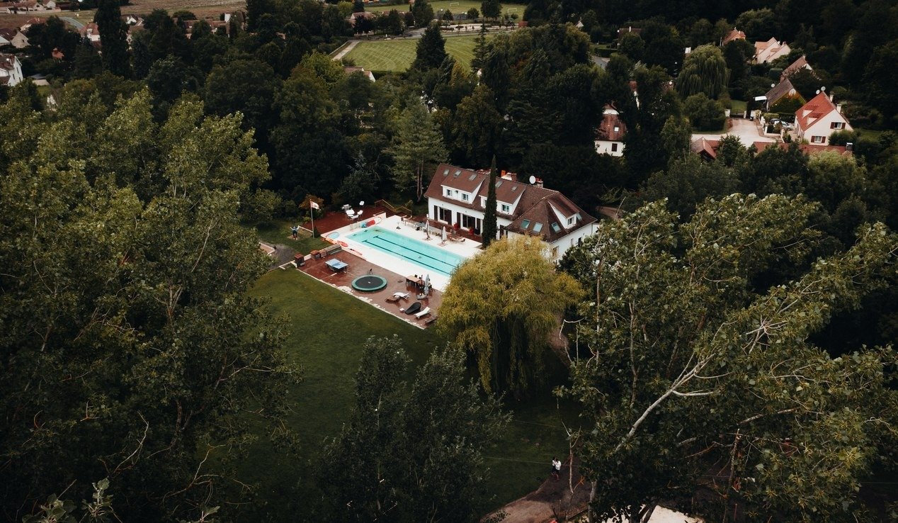 Vue aérienne de Rock&Bleau